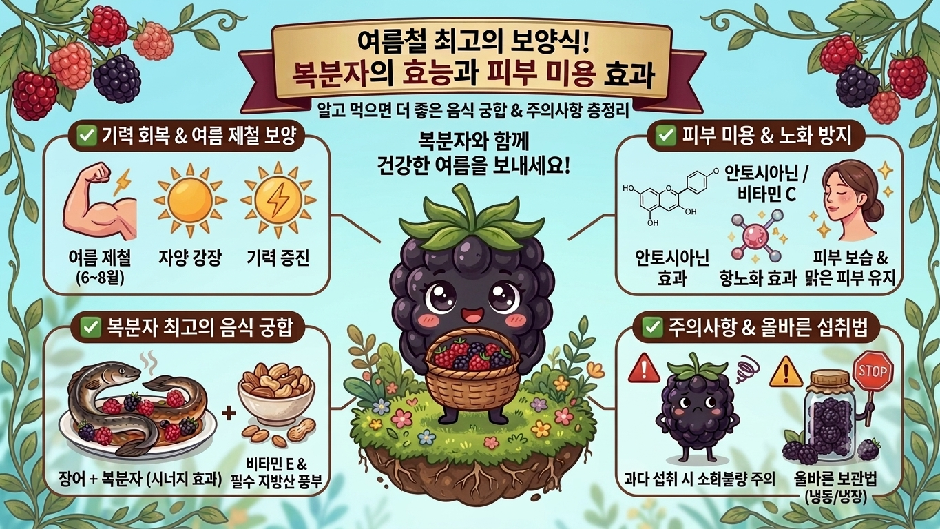 여름철 최고의 보양식 디저트 복분자!