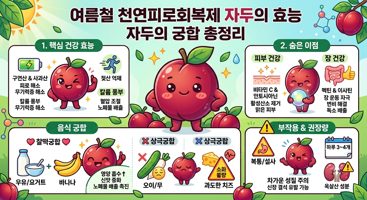 7~8월 여름철 과일 천연 피로회복제 ‘자두’의 효능