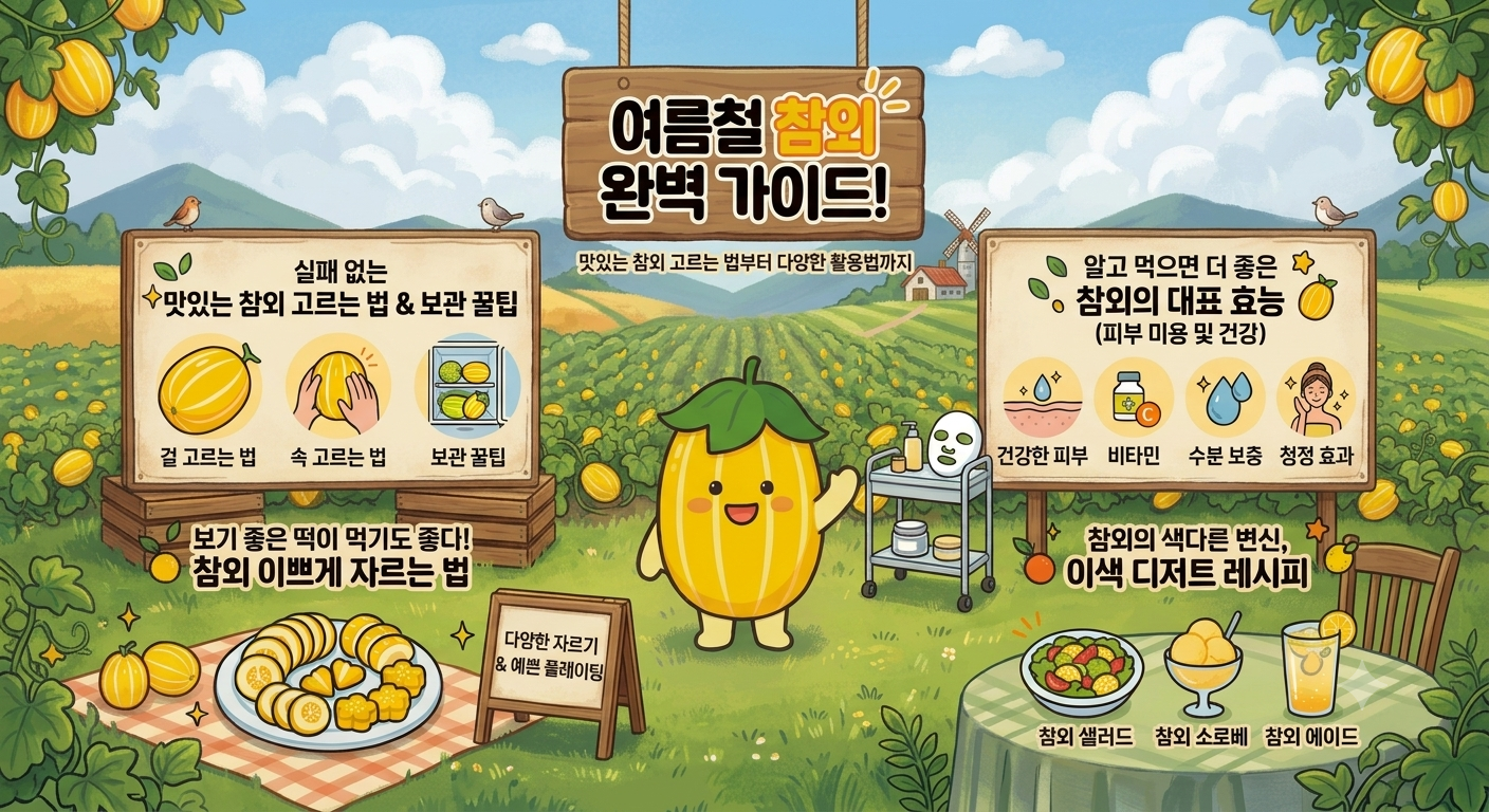 6~8월 여름 제철 과일 참외 완벽 가이드!